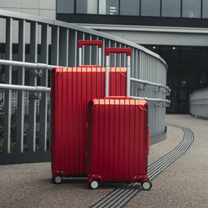 TREVA Aluminum Suitcase Red