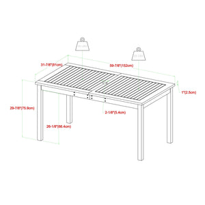 Midland 7-Piece Outdoor Patio Dining Set with Cushions
