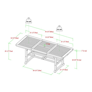 Midland 7-Piece Outdoor Patio Dining Set with Cushions