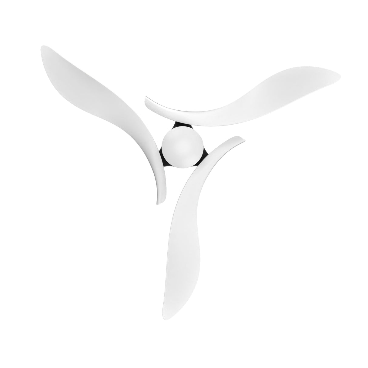 Black 54" DC Motor 6 Speed Ceiling Fan with LED Lighting