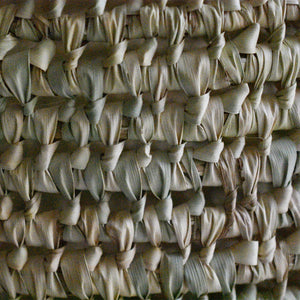 Leather Handle Palm Basket