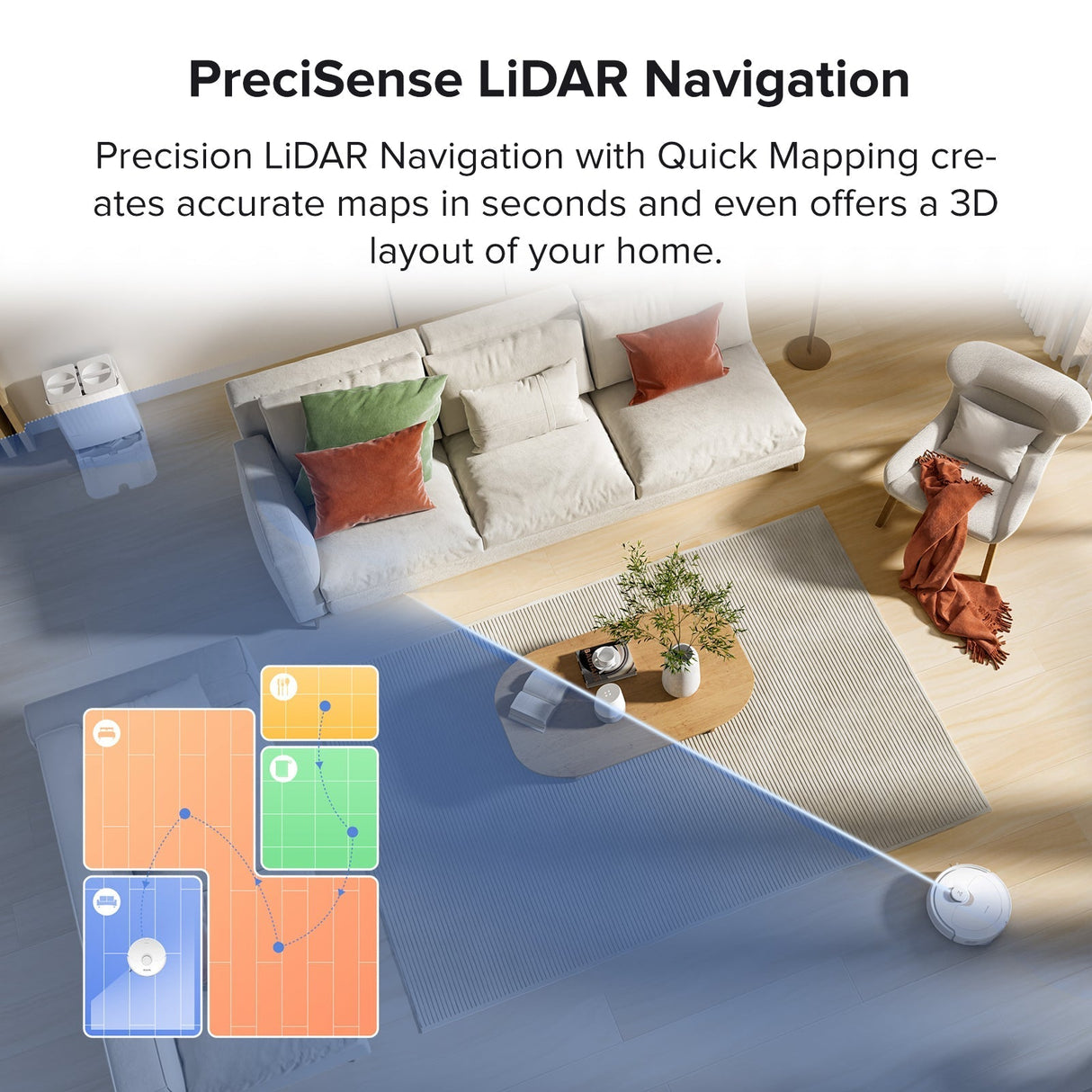 【Certified Refurbished 90% New】Roborock Qrevo Robot Vacuum with Multifunctional Dock