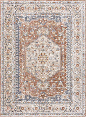 Gael Rust Boutique Washable Rug