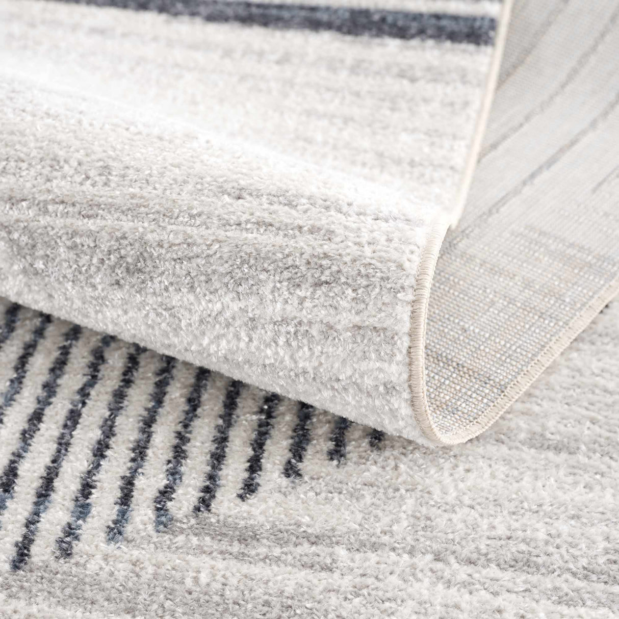 Thad Medium Gray Washable Area Rug