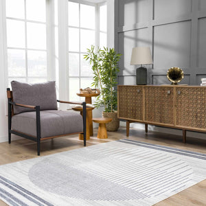 Thad Medium Gray Washable Area Rug