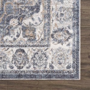 Aurum Blue Washable Area Rug