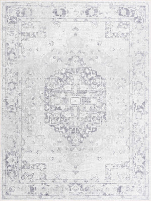 Akram Cream & Antrasit Washable Area Rug