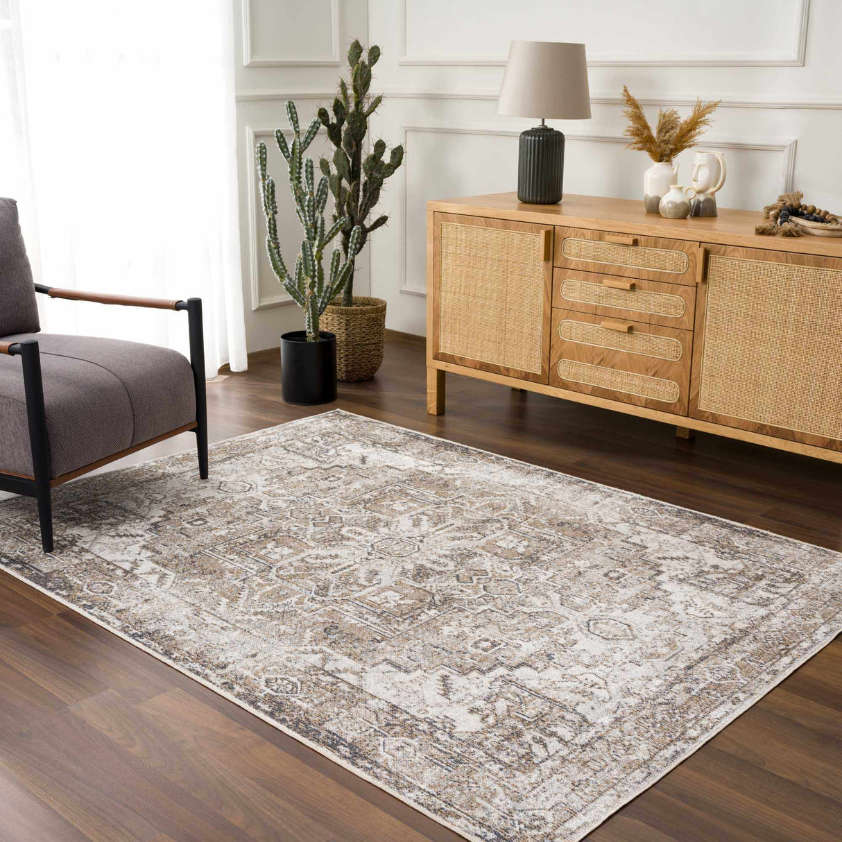 Hera Flat Pile Washable Rug