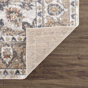 Beige Hiti Washable area rug