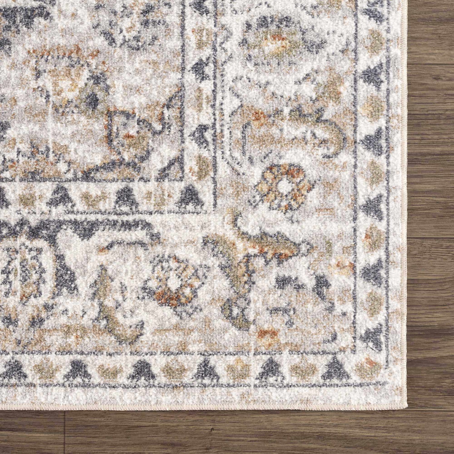 Cream Hiti Washable area rug