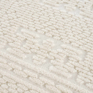 Bahar Cream Washable Area Rug