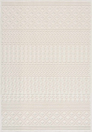 Drago White Washable Area Rug