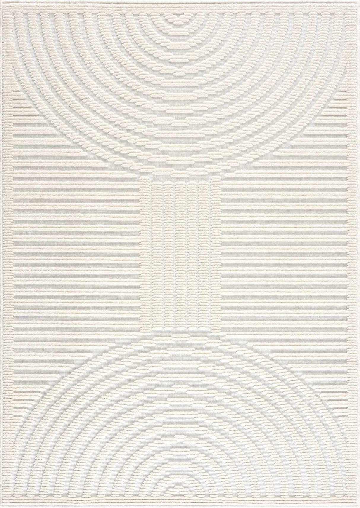 Deron White Washable Area Rug