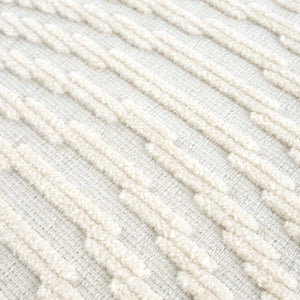 Deron White Washable 3D Rug