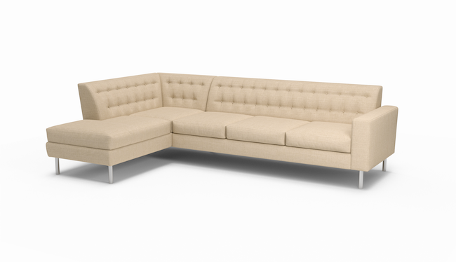 Le Jace | Sectional Left Sofa Bumper | 80" x 124" | Latex | Eco-Friendly | STYLNN®️