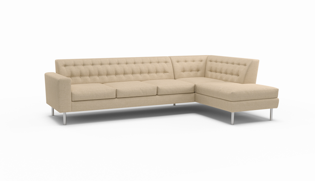 Le Jace | Sectional Right Sofa Bumper | 124" x 80" | Latex | Eco-Friendly | STYLNN®️