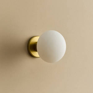 Lochan Wall Light in Brass + Oval