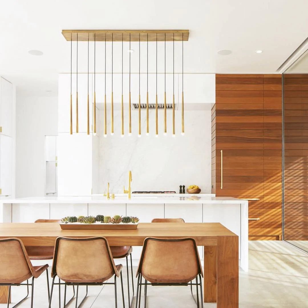 Long Dish Brass Art Crystal Chandelier