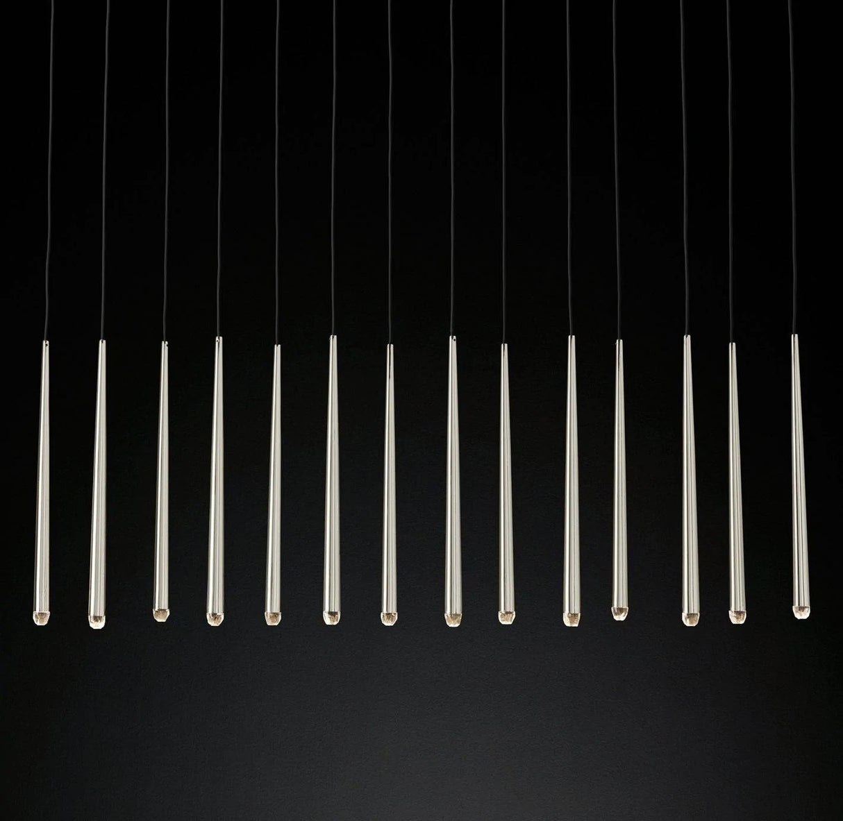 Long Dish Brass Art Crystal Chandelier