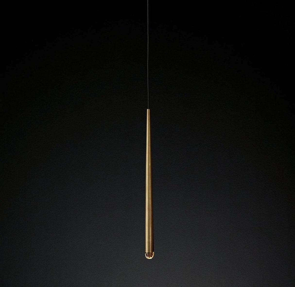 Long Dish Brass Art Crystal Chandelier