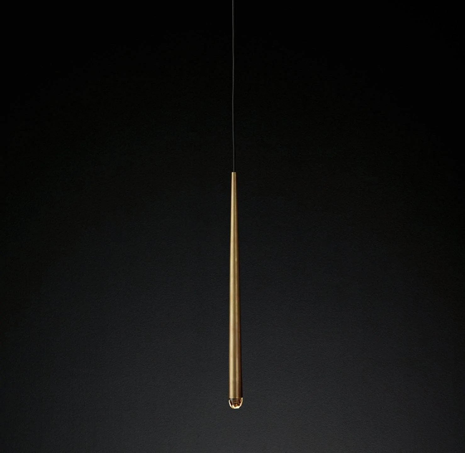 Long Dish Brass Art Crystal Chandelier