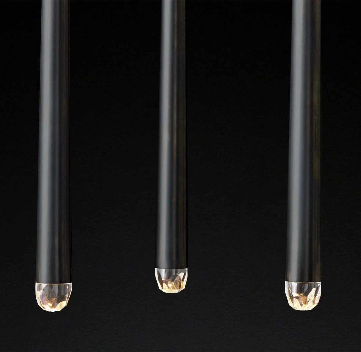 Long Dish Brass Art Crystal Chandelier