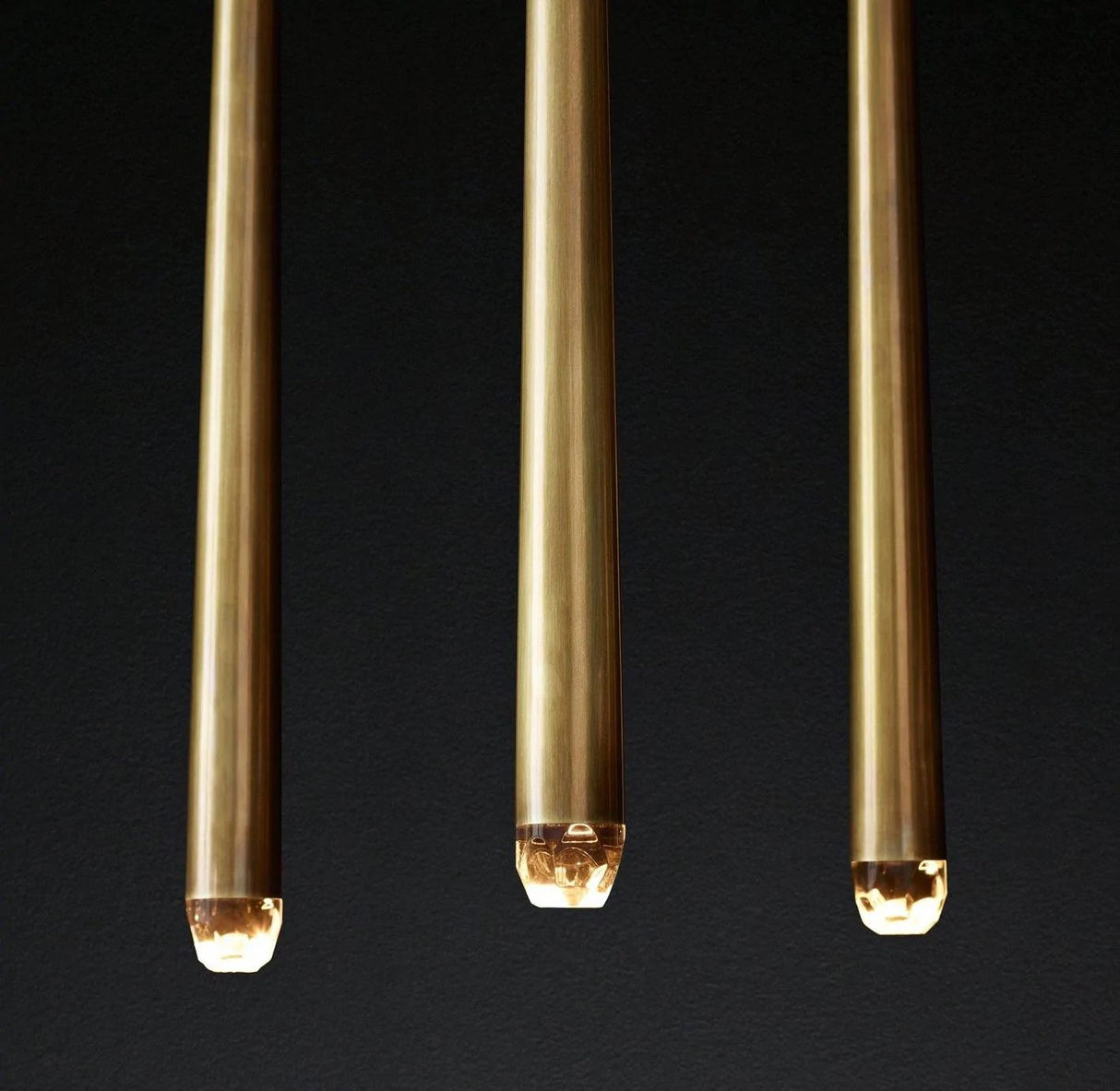 Long Dish Brass Art Crystal Chandelier