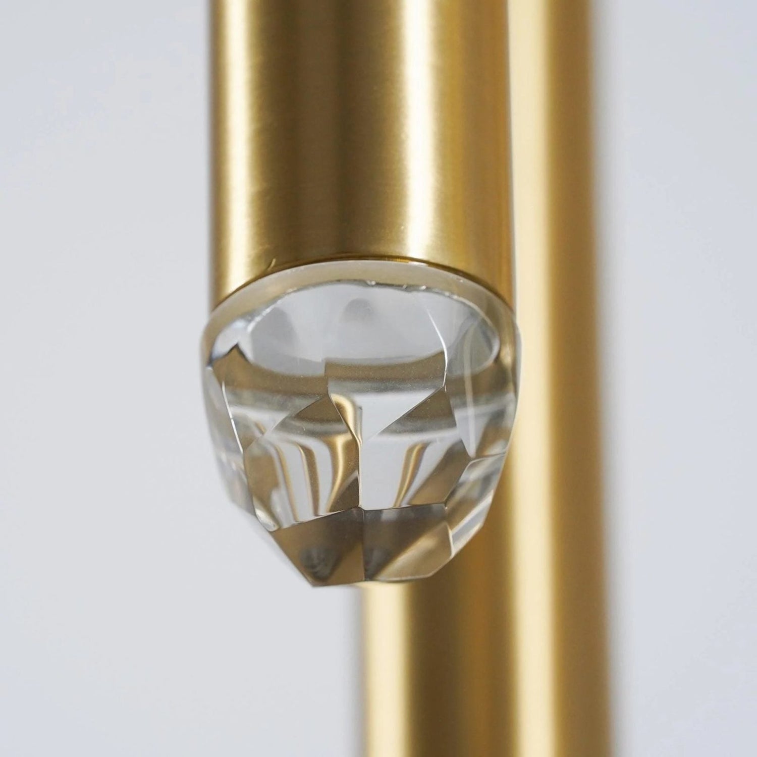 Long Dish Brass Art Crystal Chandelier