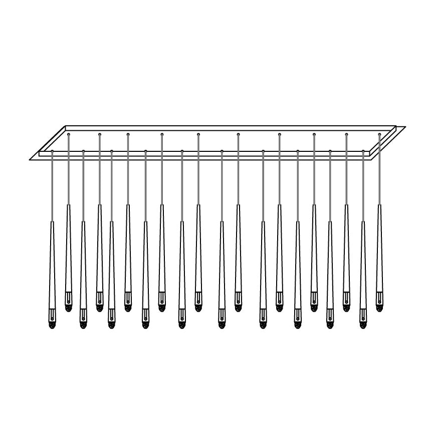 Long Dish Brass Art Crystal Chandelier