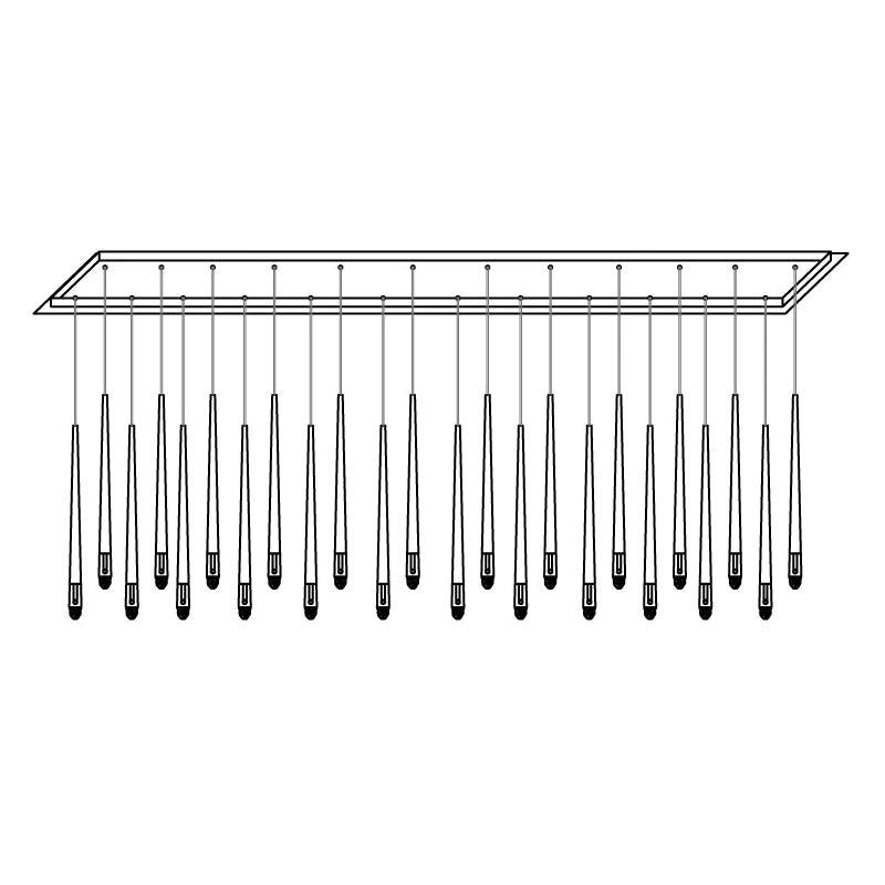 Long Dish Brass Art Crystal Chandelier