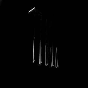 Long Dish Brass Art Crystal Chandelier