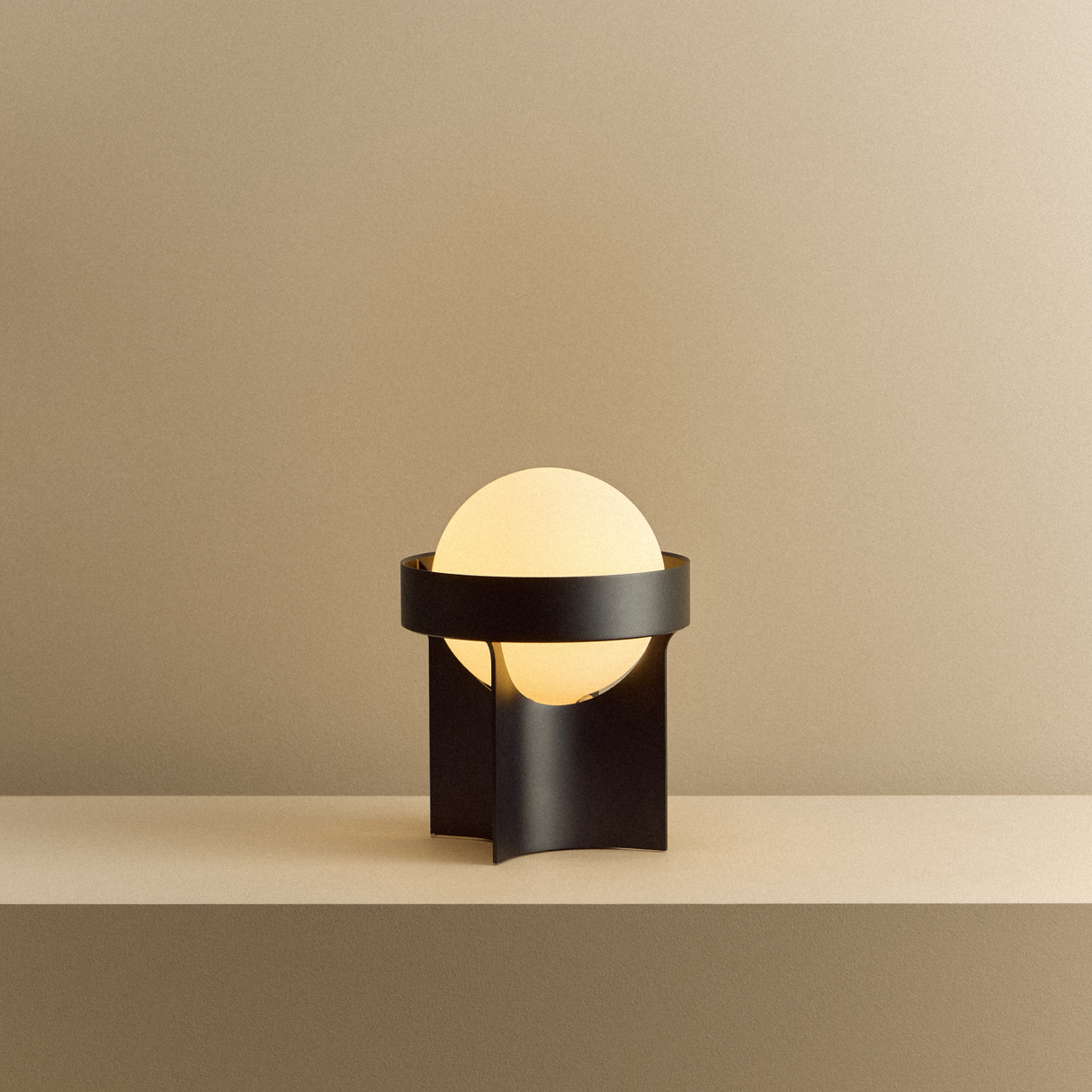 Loop Table Lamp in Dark Grey + Sphere IV