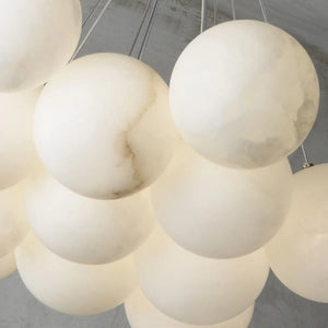 Lunar Alabaster Spherical Chandelier
