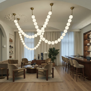 Luxurious Pearl Necklace Chandelier