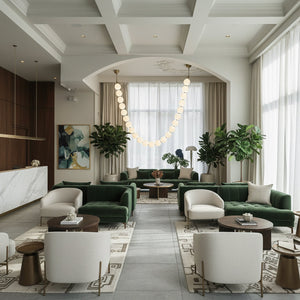 Luxurious Pearl Necklace Chandelier