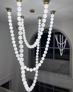 Luxurious Pearl Necklace Chandelier
