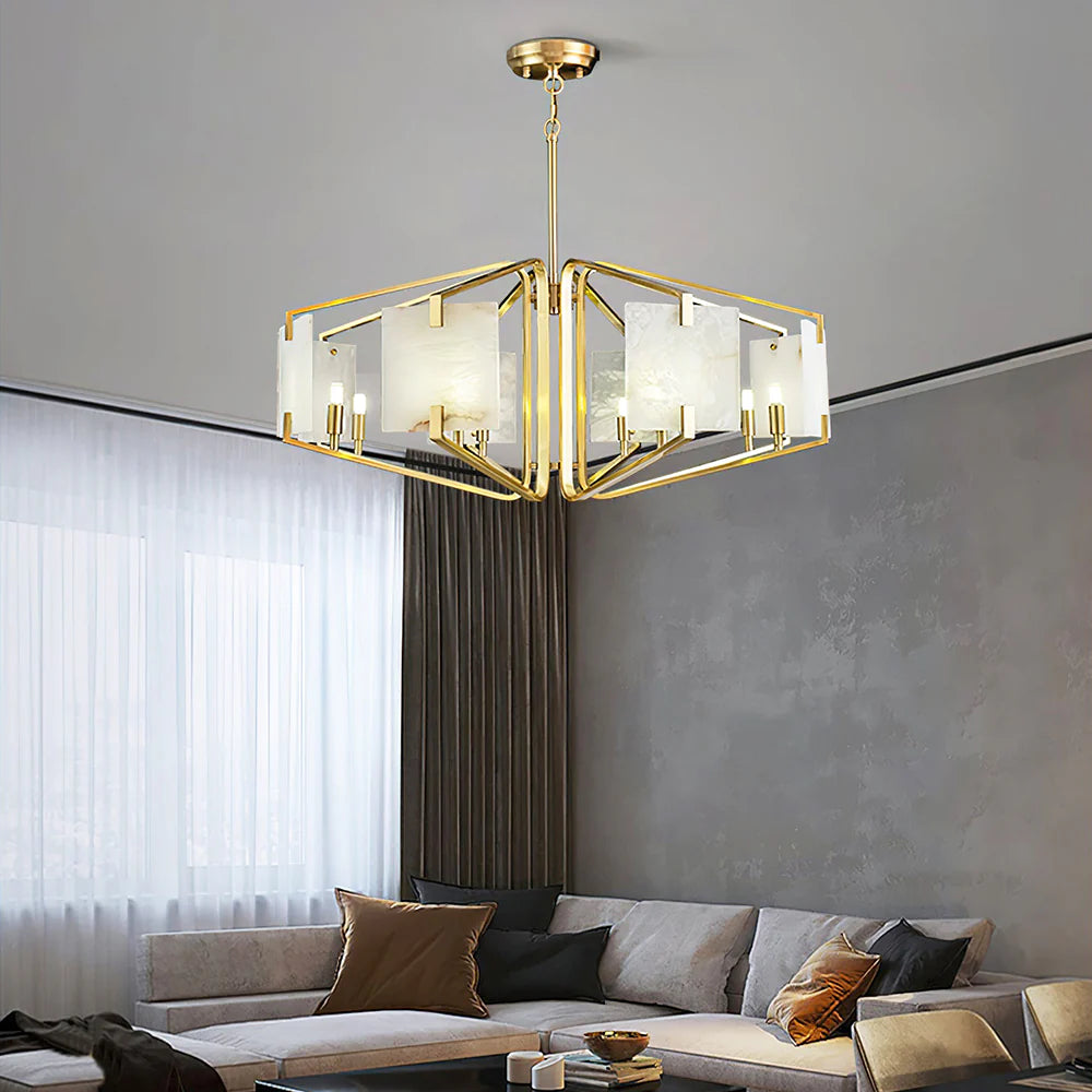 Luxury Alabaster Appareil Chandelier