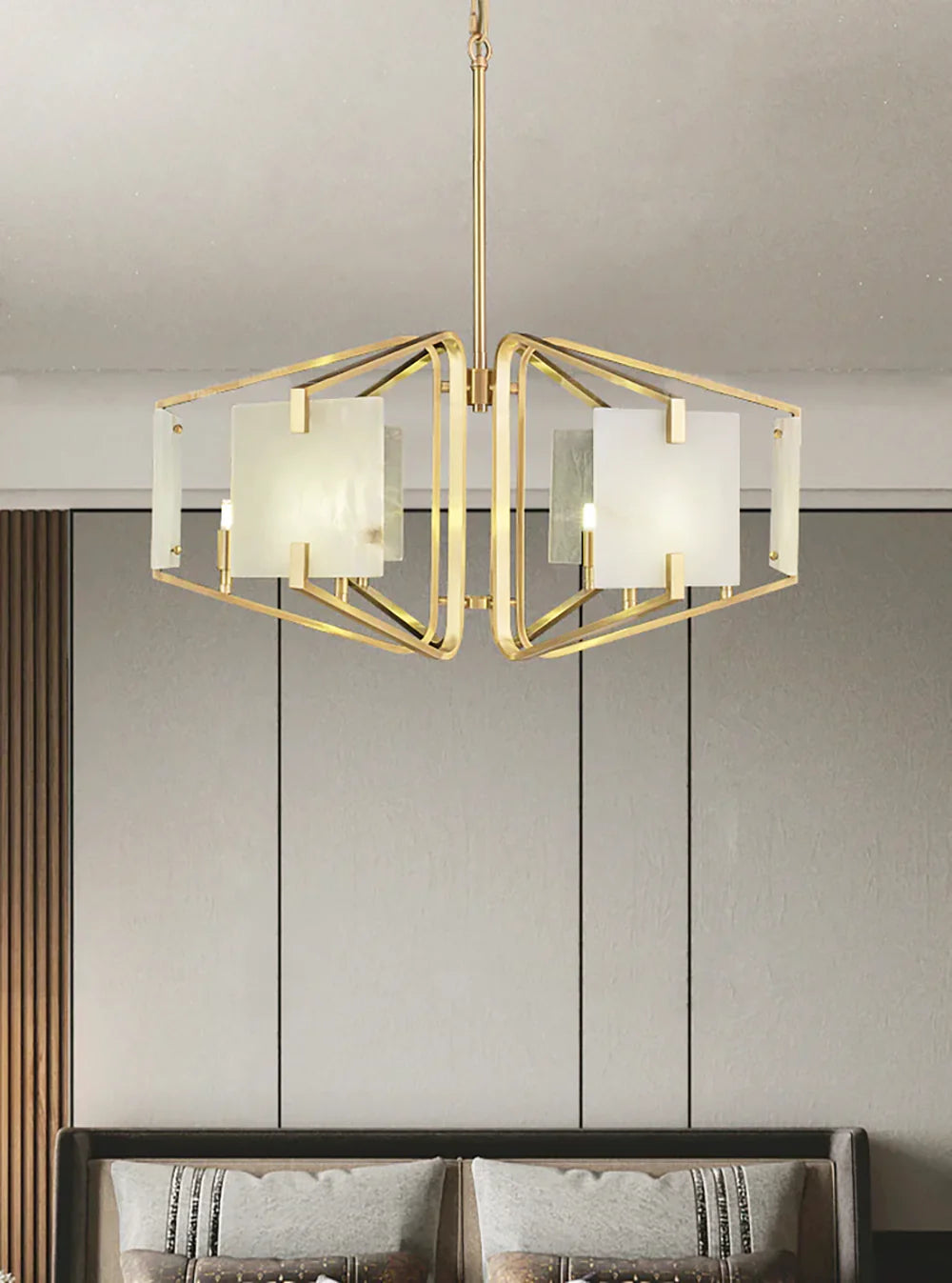 Luxury Alabaster Appareil Chandelier