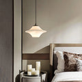 Luxury Alabaster Saucer Pendant Light