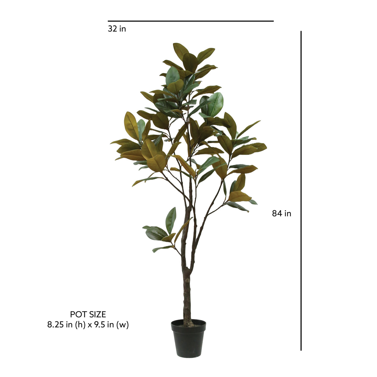 7' Artificial Magnolia Tree