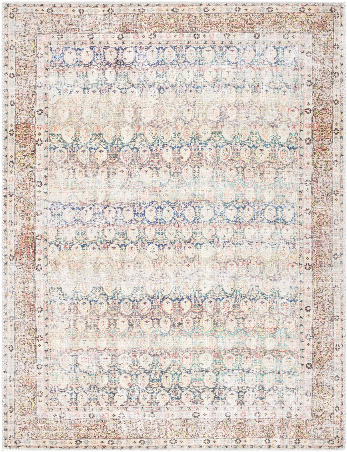Maligaya Distressed Washable Rug - Clearance