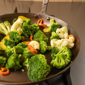 12" Round Carbon Steel Skillet - Hand Forged