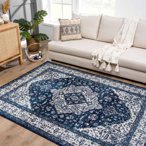 Billy Blue Medallion Rug - Promo