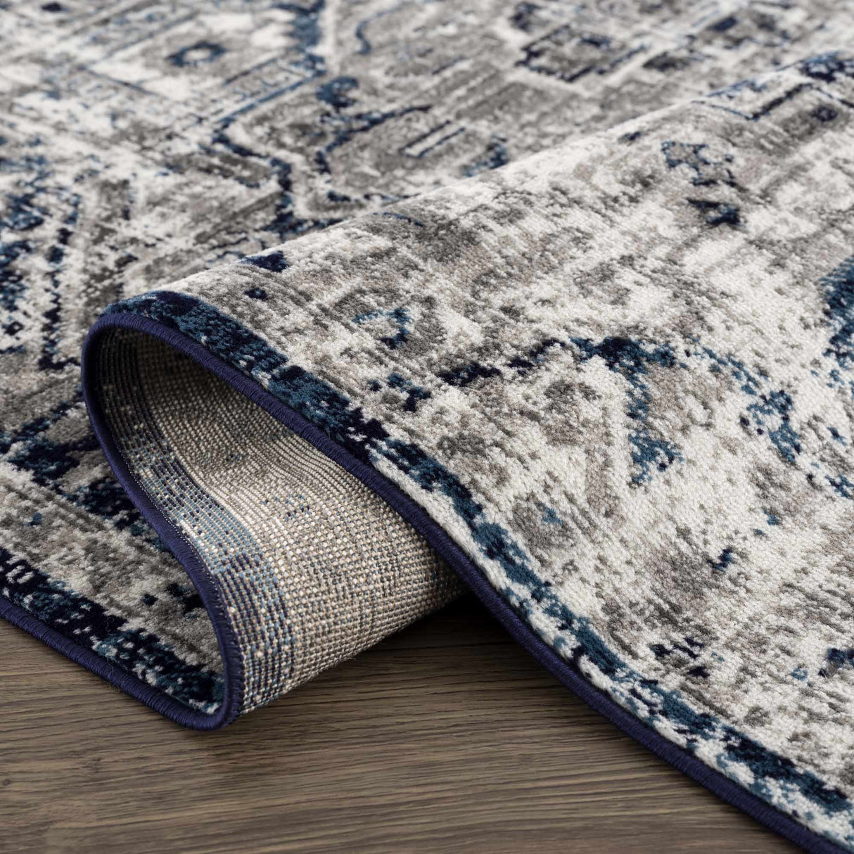 Hauteloom Buenaventura Navy Area Rug - Promo