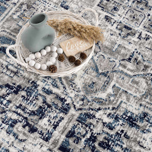 Hauteloom Buenaventura Navy Area Rug - Promo