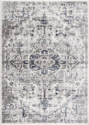 Hauteloom Buenaventura Cream & Navy Area Rug - Promo