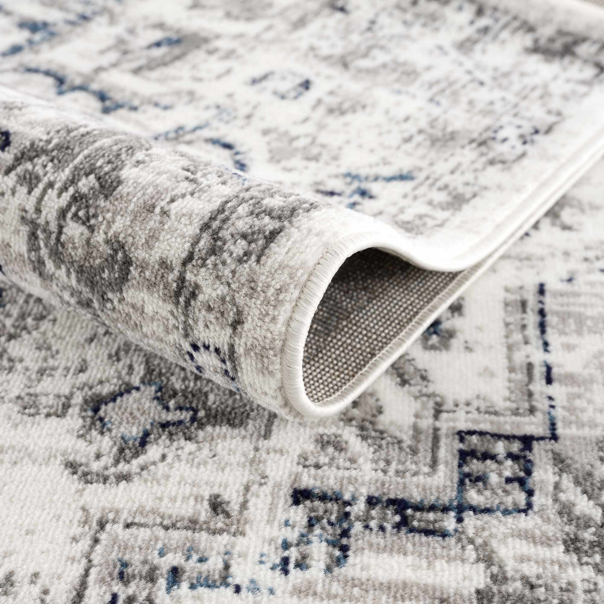 Hauteloom Buenaventura Cream & Navy Area Rug - Promo