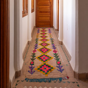 Daisy Vintage Moroccan Runner Rug | 2'3" x 11'9"