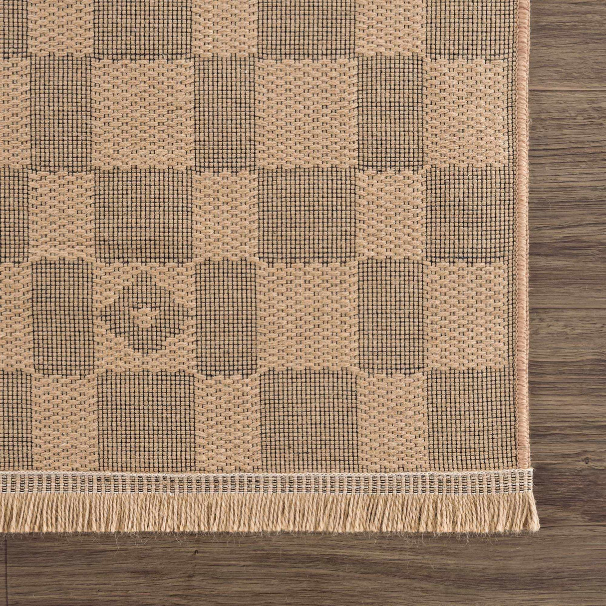 Nairi Checkered Washable Jute Rug