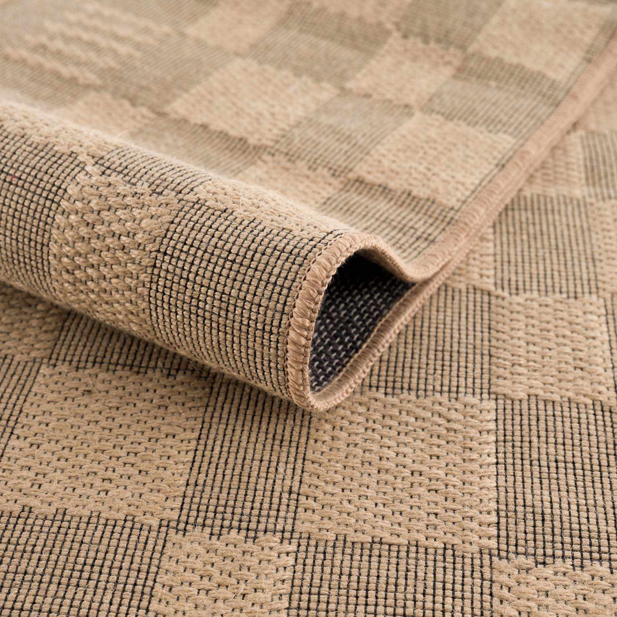 Nairi Checkered Washable Jute Rug